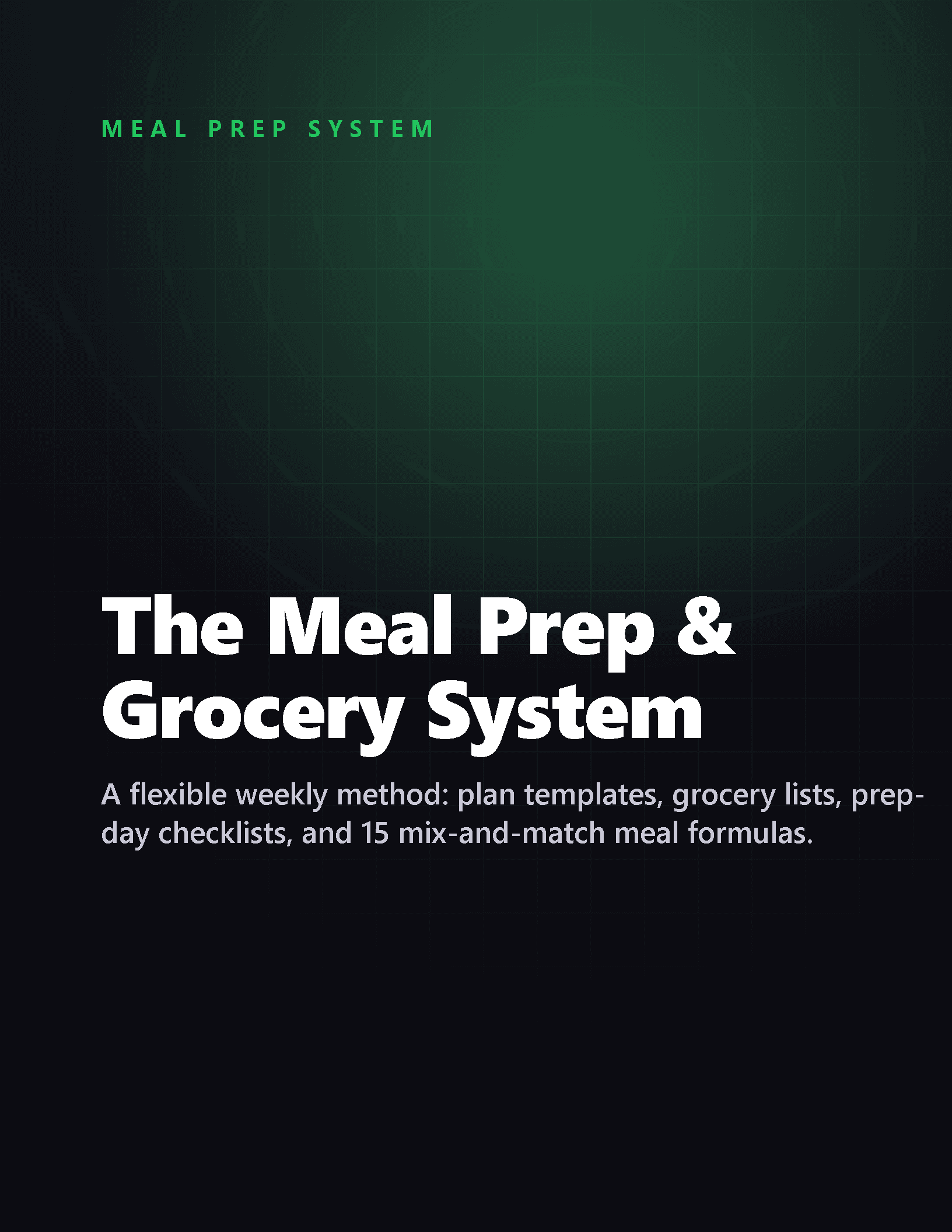 Cover of Meal Prep & Grocery System