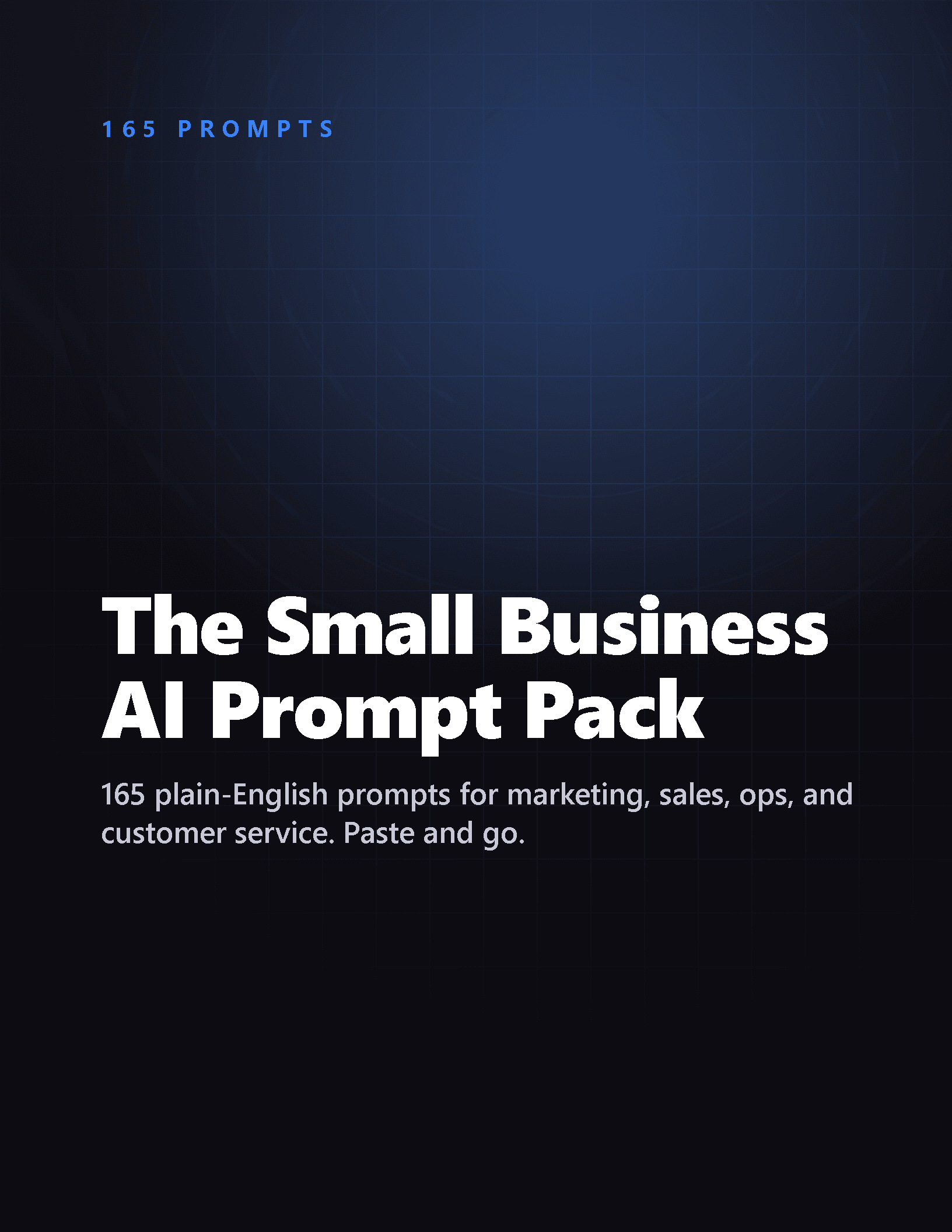 Cover of Small Business AI Prompt Pack (165 prompts)
